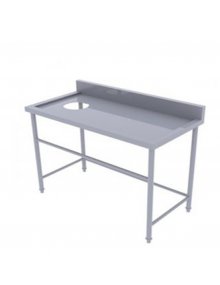 Bàn inox có lổ xả rác
