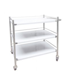 Xe đẩy 3 tầng inox