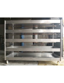 Xe đẩy 5 tầng inox