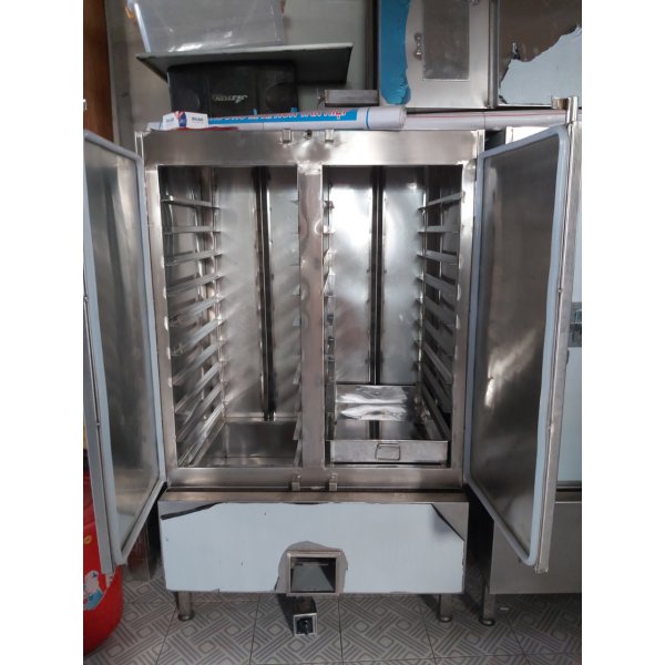 Tủ hấp cơm 100kg dùng gas 