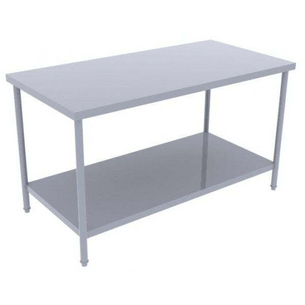 Bàn Inox Có 1 Kệ Phẳng Bên Dưới 